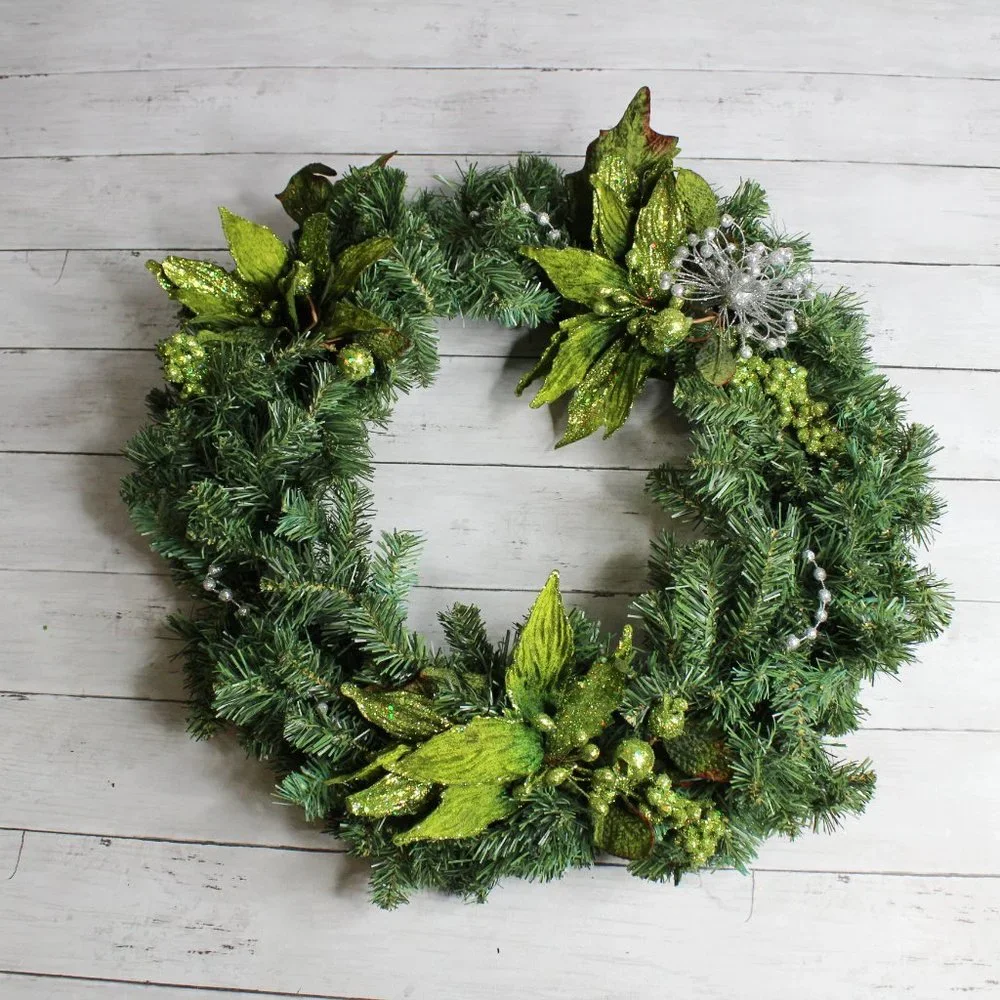 Artificial Christmas Wreath Evergreen Pine 21